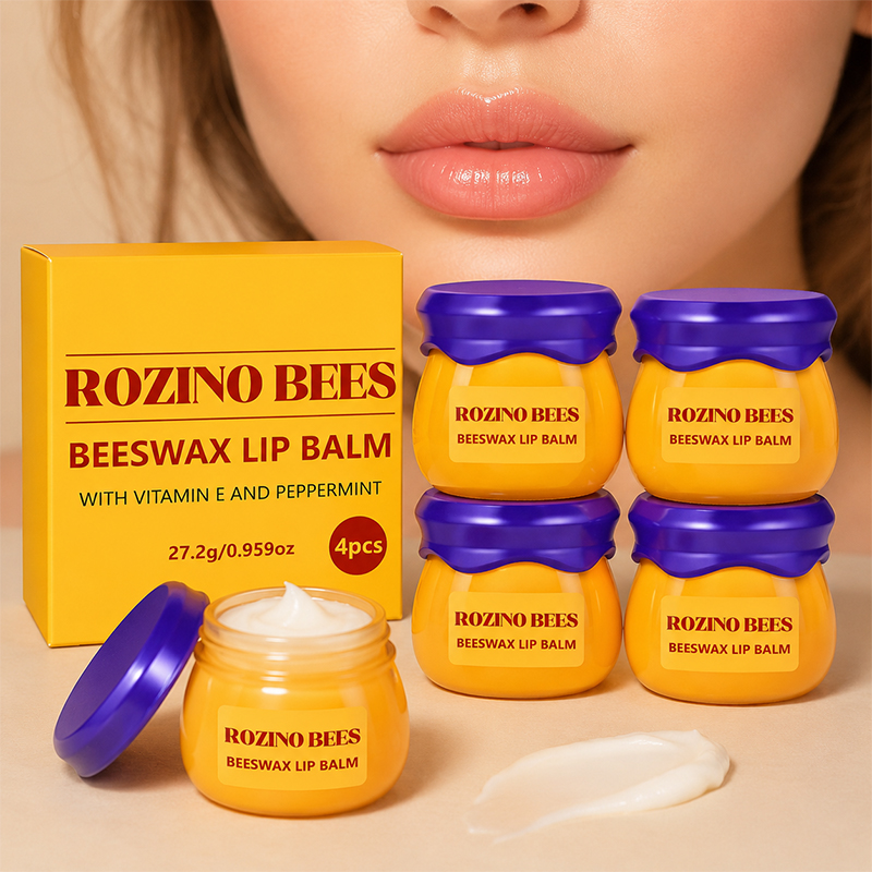 Korean Lifestyle Products - 4Pcs Mini Honey Pot Lip Mask,
