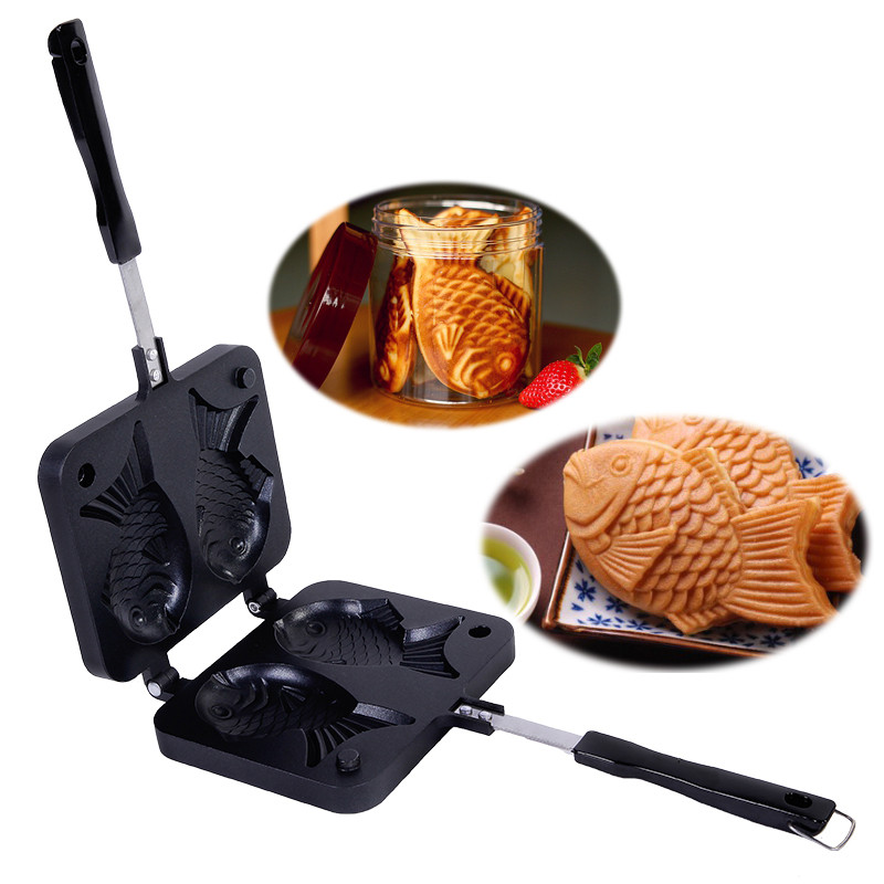 Tteokbokki Rice Cake - Taiyaki Japanese Fish-Shaped Bakeware Waffle Pan