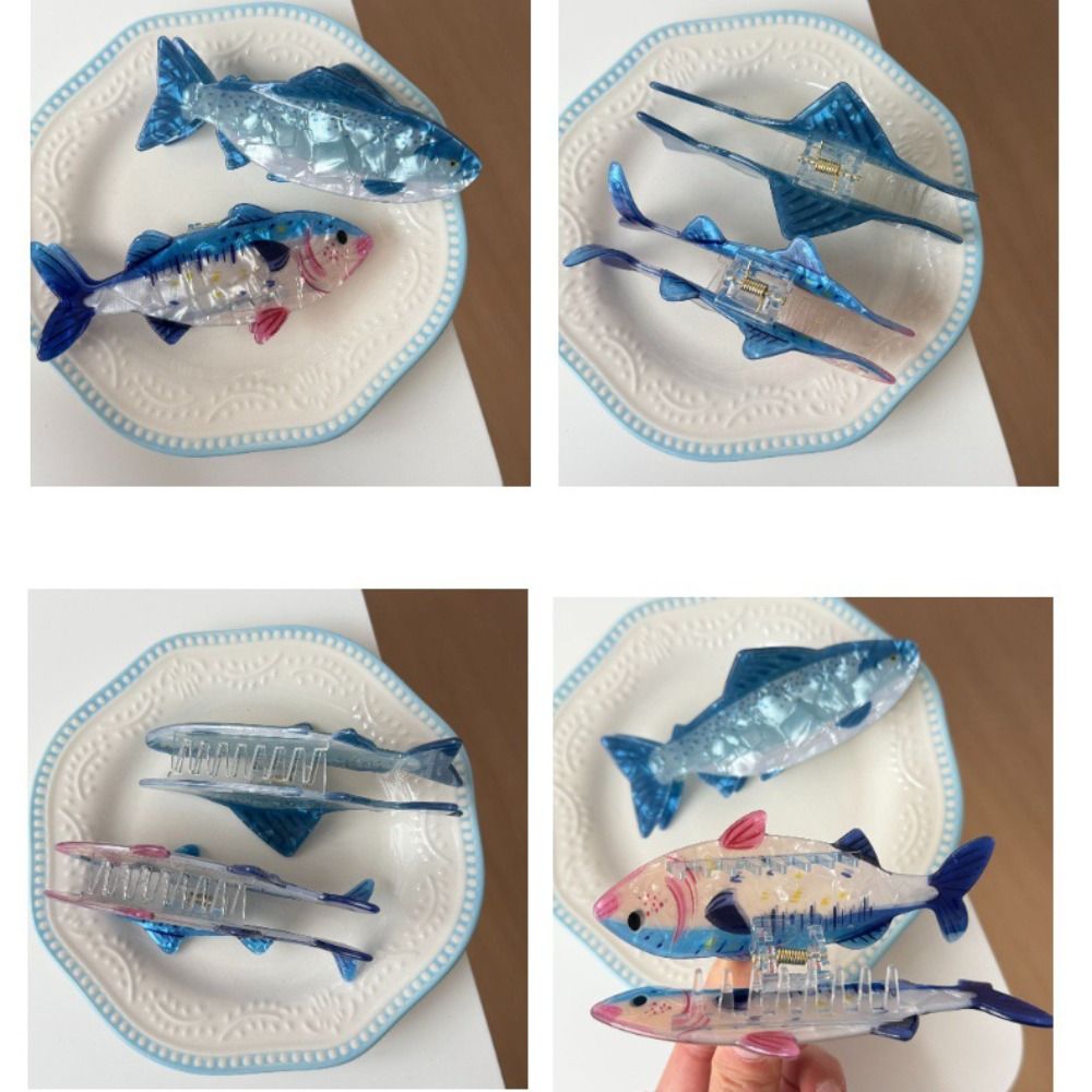 Hairpin Ocean Animal Hair Claw - The Korean Lifestyle recension och pris