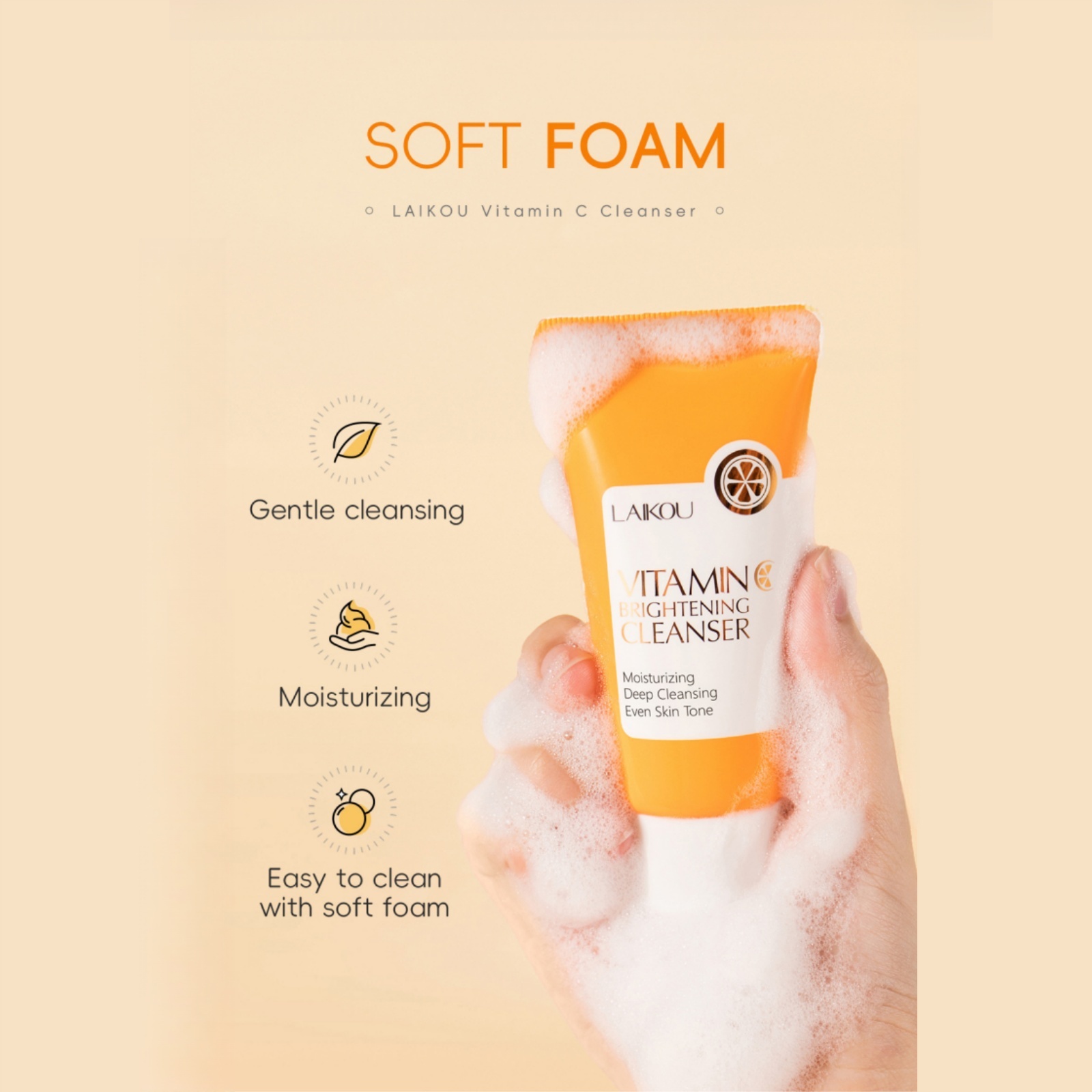 Vitamin C Facial Cleanser 50g  - Korean Lifestyle Products recension och pris